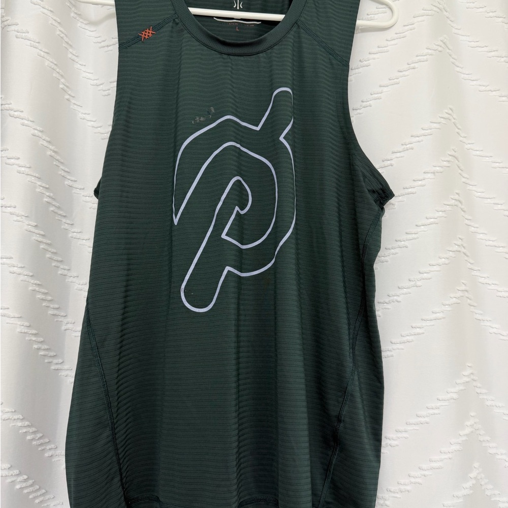Rhone Olive and Coral Performance Tank